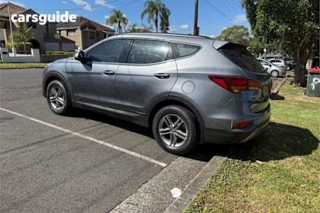 Grey 2017 Hyundai Santa FE Wagon Active Crdi (4X4)