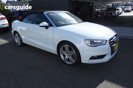 White 2014 Audi A3 Cabriolet 1.8 Tfsi Ambition Quattro