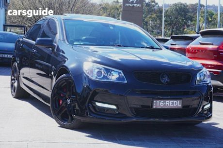 Black 2016 Holden Commodore Sedan Ss-V Redline