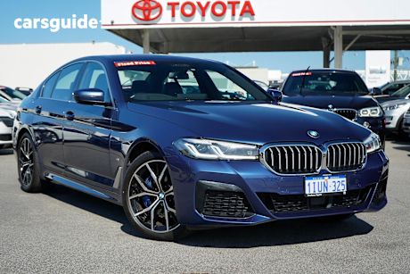Blue 2023 BMW 530D Sedan M Sport Lci