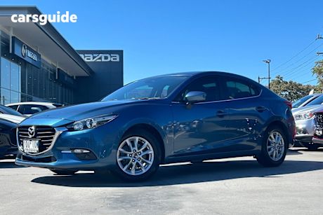 Blue 2018 Mazda 3 Sedan Maxx Sport