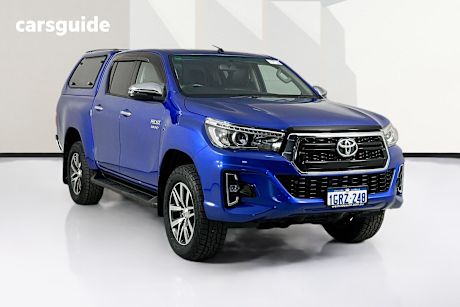 Blue 2019 Toyota Hilux Double Cab Pick Up Sr5 (4X4)