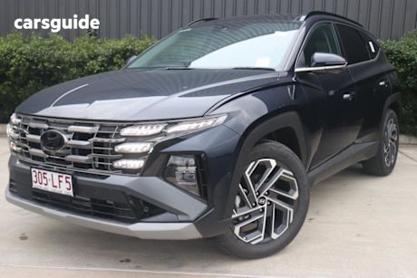 Blue 2024 Hyundai Tucson Wagon Premium (Awd)