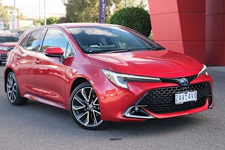 Red 2024 Toyota Corolla Hatchback Zr Hybrid