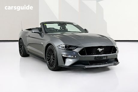 Grey 2021 Ford Mustang Convertible Gt 5.0 V8