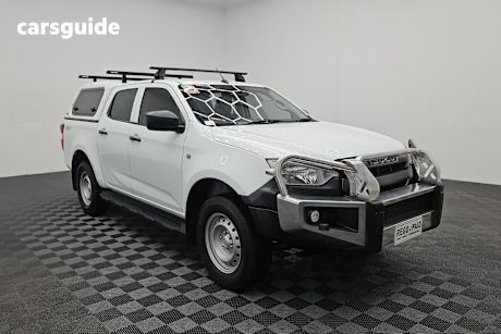 White 2020 Isuzu D-MAX Crew Cab Chassis Sx (4X4)