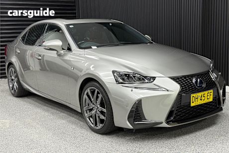 Silver 2017 Lexus IS300H Sedan F Sport Hybrid