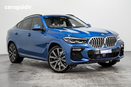 Blue 2020 BMW X6 Coupe Xdrive30D M Sport