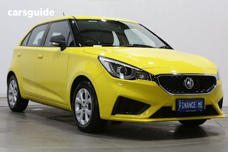 Yellow 2020 MG MG3 Hatchback Core