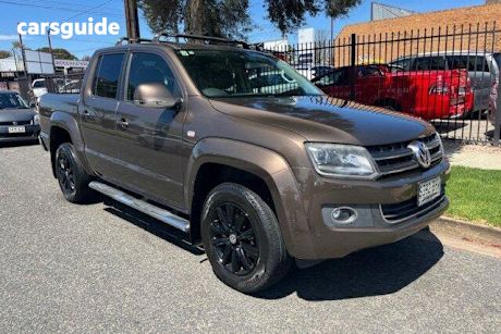 Brown 2015 Volkswagen Amarok Utility Tdi420 (4X4)