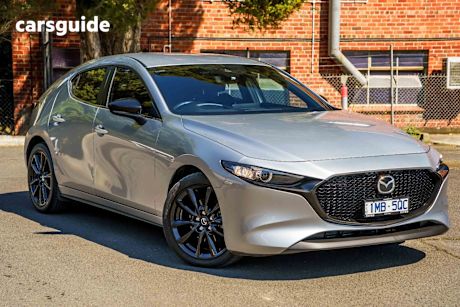 Silver 2022 Mazda 3 Hatchback G25 Evolve Sp