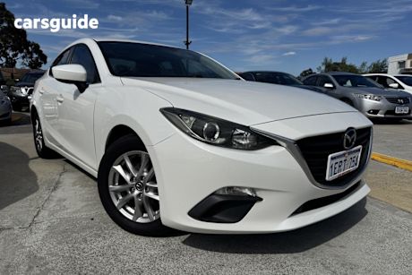 White 2014 Mazda 3 Sedan Maxx