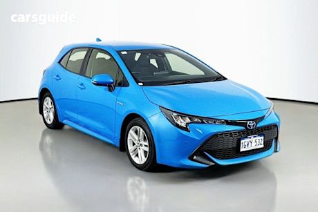 Blue 2019 Toyota Corolla Hatchback Ascent Sport (Hybrid)