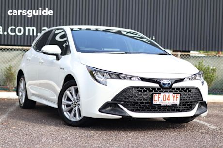 White 2022 Toyota Corolla Hatchback Ascent Sport Hybrid