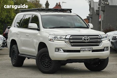White 2019 Toyota Landcruiser Wagon Lc200 Vx (4X4)