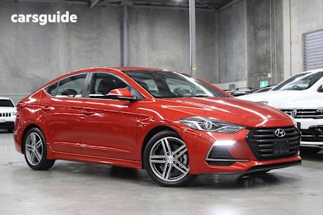 Orange 2017 Hyundai Elantra Sedan Sr Turbo