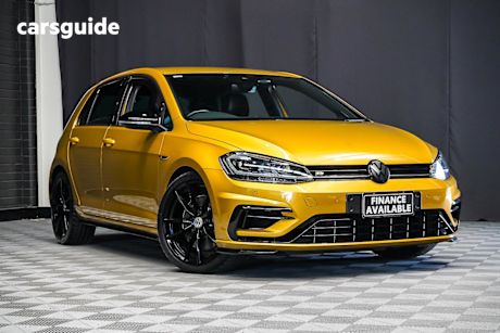 Yellow 2018 Volkswagen Golf Hatchback R Special Edition