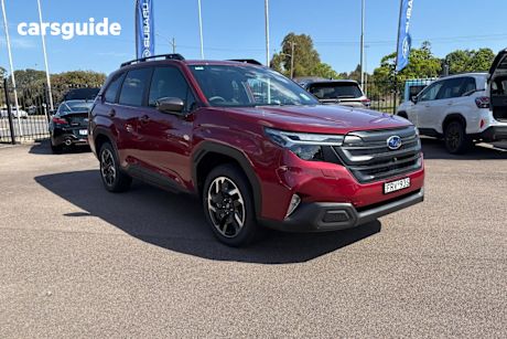 Red 2025 Subaru Forester Wagon Hybrid L (Awd)