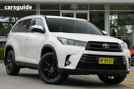 White 2019 Toyota Kluger Wagon Gxl Black Edition (Awd)