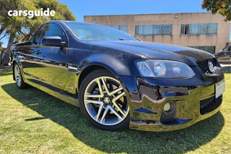 Black 2010 Holden Commodore Utility Ss