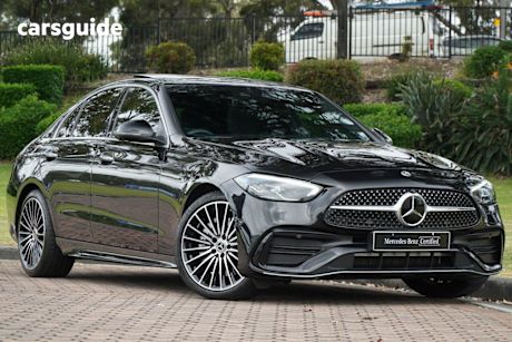 Black 2022 Mercedes-Benz C300 Sedan Mhev