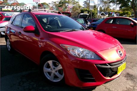 Red 2010 Mazda 3 Hatchback Neo
