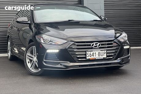 Black 2018 Hyundai Elantra Sedan Sr Turbo