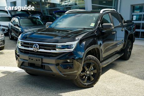 Black 2025 Volkswagen Amarok Dual Cab Utility Panamericana Tdi600 4Motion
