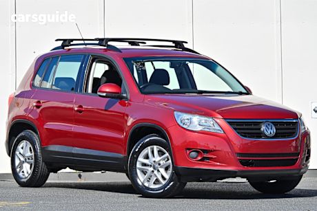 Red 2008 Volkswagen Tiguan Wagon 103 Tdi