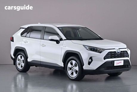 White 2020 Toyota RAV4 Wagon Gx 2Wd Hybrid