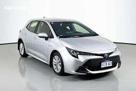 Silver 2023 Toyota Corolla Hatchback Ascent Sport Hybrid