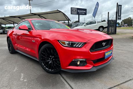 Red 2016 Ford Mustang Coupe Fastback Gt 5.0 V8
