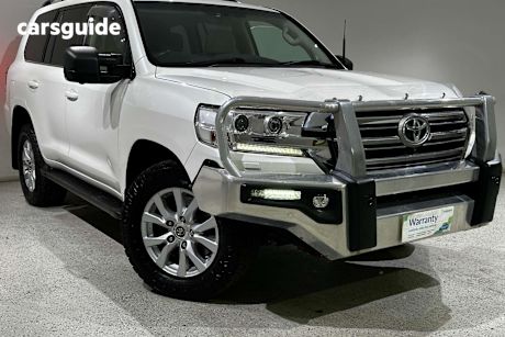 White 2019 Toyota Landcruiser Wagon Lc200 Vx (4X4)