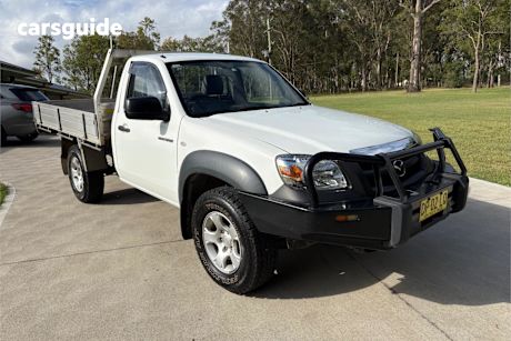 White 2009 Mazda BT-50 Cab Chassis B3000 Dx (4X4)