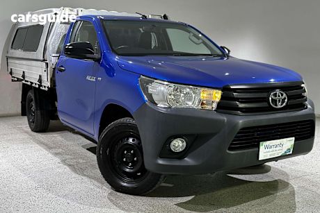 Blue 2016 Toyota Hilux Cab Chassis Workmate