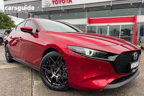 Red 2020 Mazda 3 Hatchback G25 Astina
