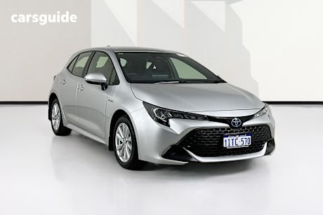 Silver 2022 Toyota Corolla Hatchback Ascent Sport Hybrid