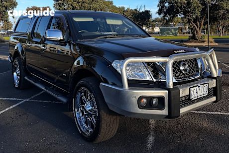 Black 2012 Nissan Navara Dual Cab Utility St-X 550 (4X4)