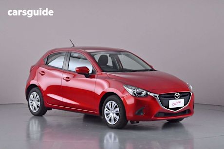 Red 2015 Mazda 2 Hatchback Neo