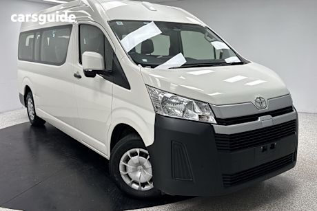 White 2022 Toyota HiAce Bus Slwb Commuter (12 Seats)