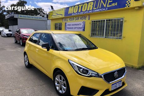 Yellow 2022 MG MG3 Hatchback Core