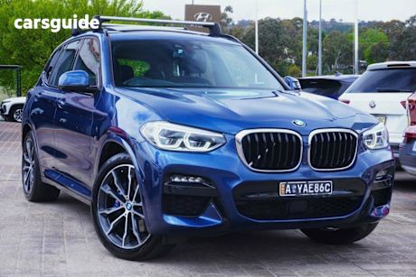 Blue 2020 BMW X3 Wagon Xdrive30I M Sport