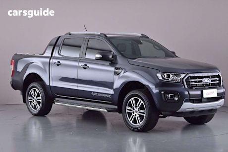 Grey 2020 Ford Ranger Double Cab Pick Up Wildtrak 2.0 (4X4)