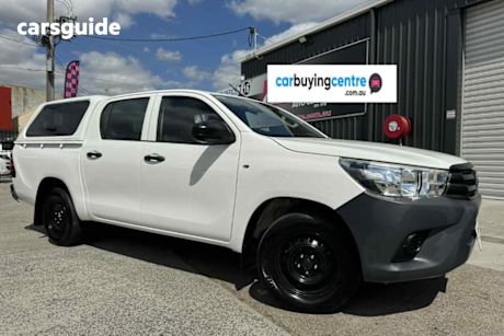 White 2016 Toyota Hilux Dual Cab Utility Workmate