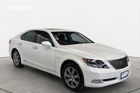 White 2007 Lexus LS Sedan 600H