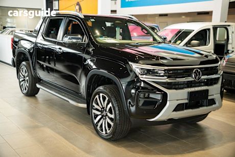 Black 2025 Volkswagen Amarok Dual Cab Utility Aventura Tdi600 4Motion