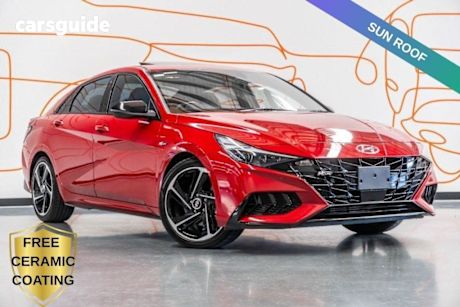 Red 2020 Hyundai I30 Sedan N Line Premium
