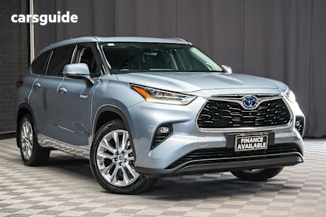 Blue 2022 Toyota Kluger Wagon Grande Hybrid Awd