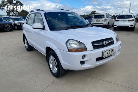 White 2009 Hyundai Tucson Wagon City Sx