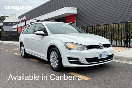 White 2014 Volkswagen Golf Wagon 90 Tsi